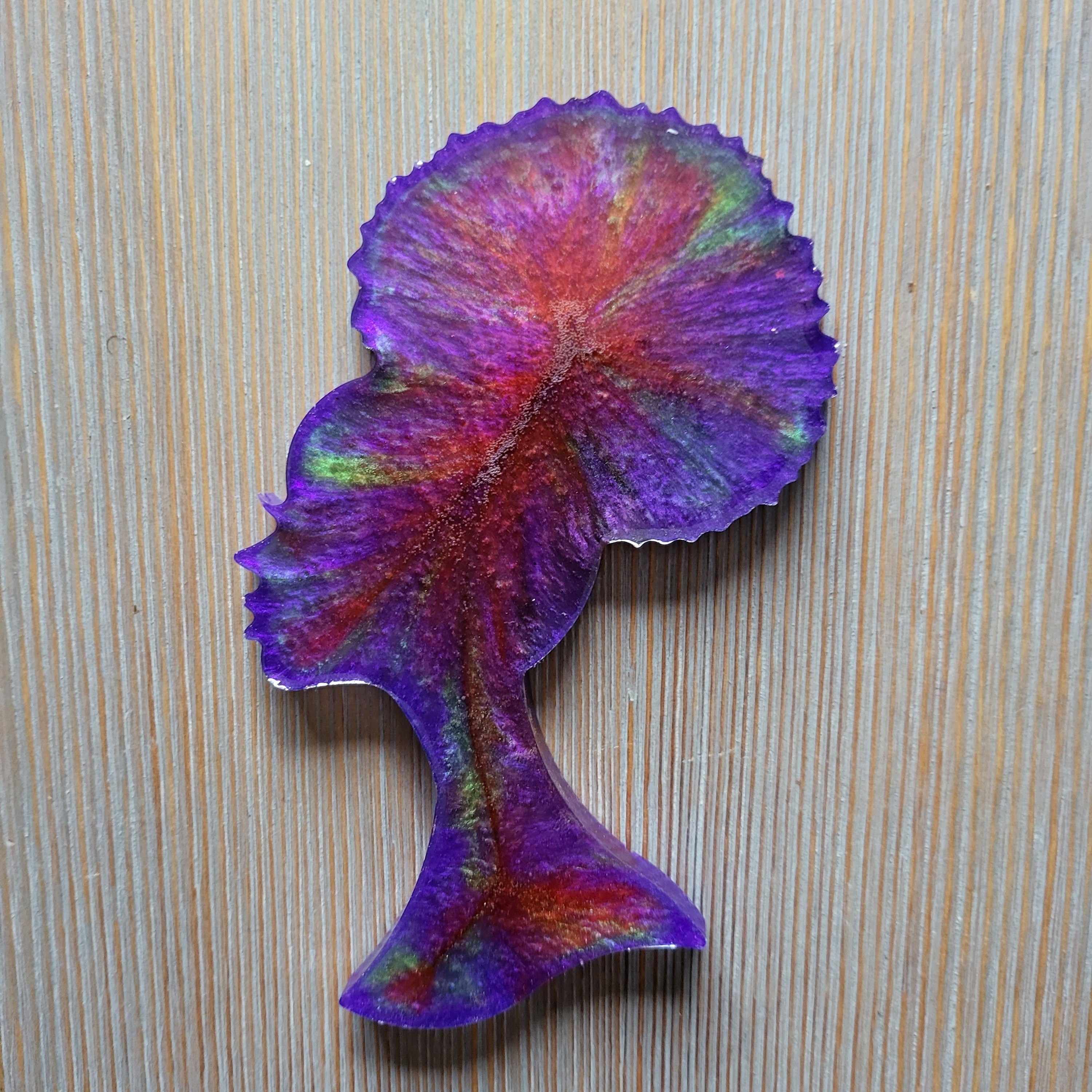 Afro Female Head Resin Coaster (cold drinks only recommended)