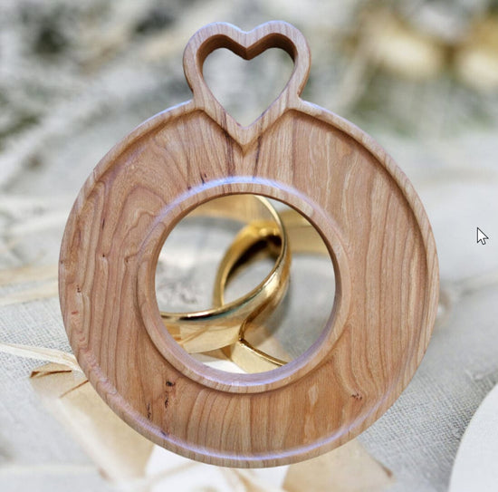 Wood Heart Ring Charcuterie Tray