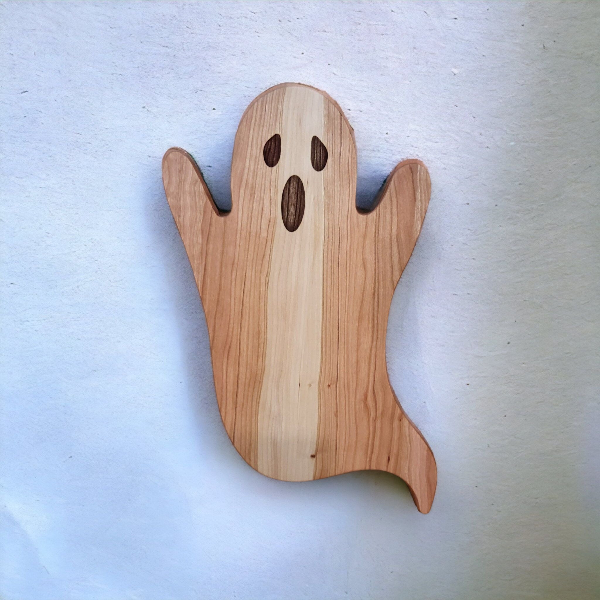 Ghost-Shaped Cherry Wood Charcuterie Board