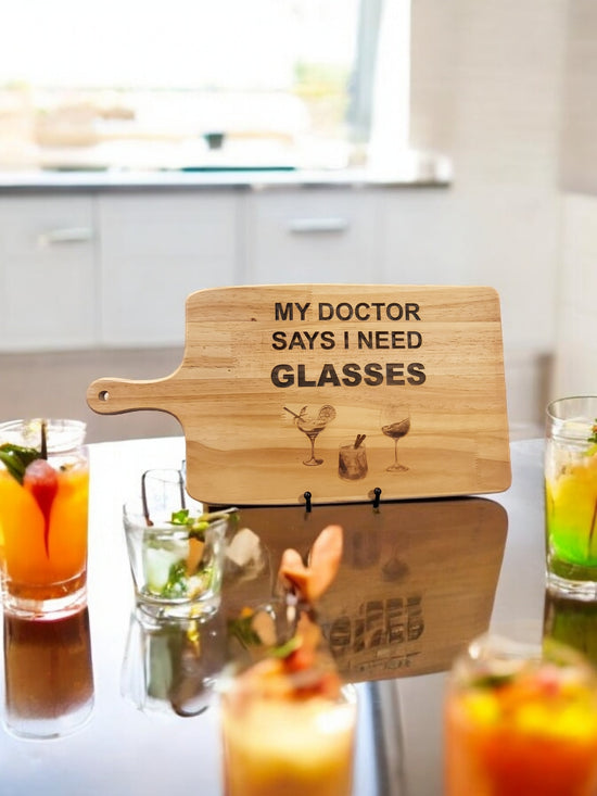 I Need Glasses Cutting Board