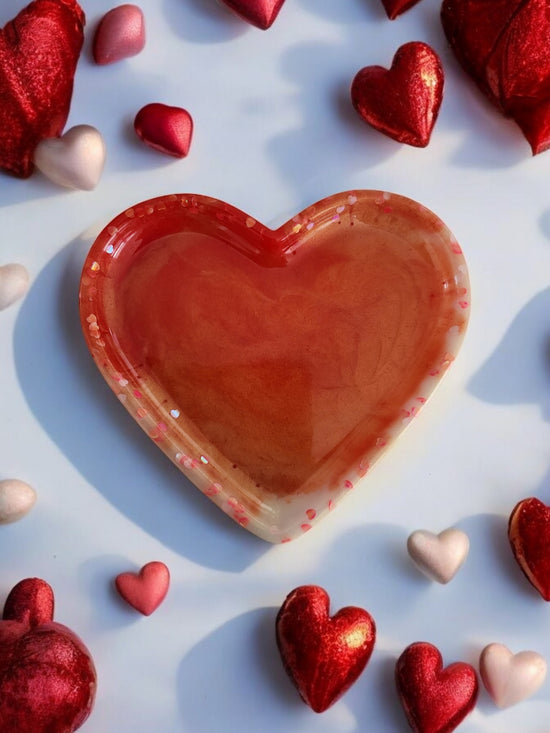 Love Heart Resin Trays